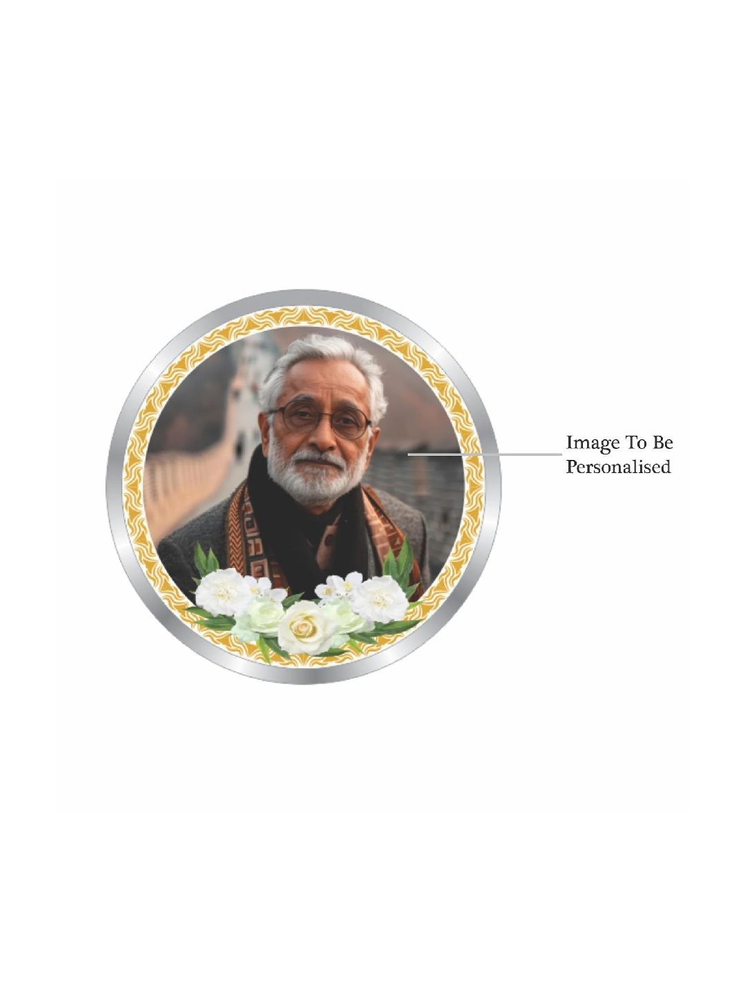 BIS Hallmarked Personalised Memorial Gift in Loving Memory Death Anniversary 999 Pure Silver Coin