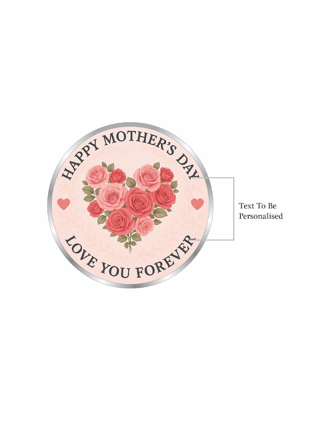 BIS Hallmarked Personalised Mother's Day Silver Coin 999 Pure