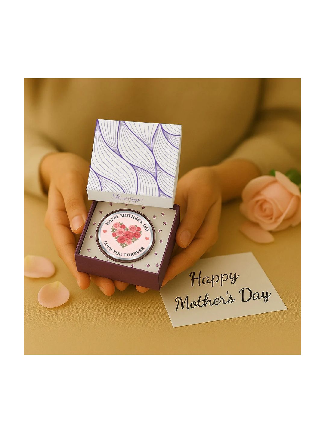 BIS Hallmarked Personalised Mother's Day Silver Coin 999 Pure
