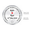 BIS Hallmarked Personalised Anniversary Silver Coin 999 Purity