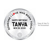 BIS Hallmarked Personalised Silver Coin Happy Birthday 999 Purity