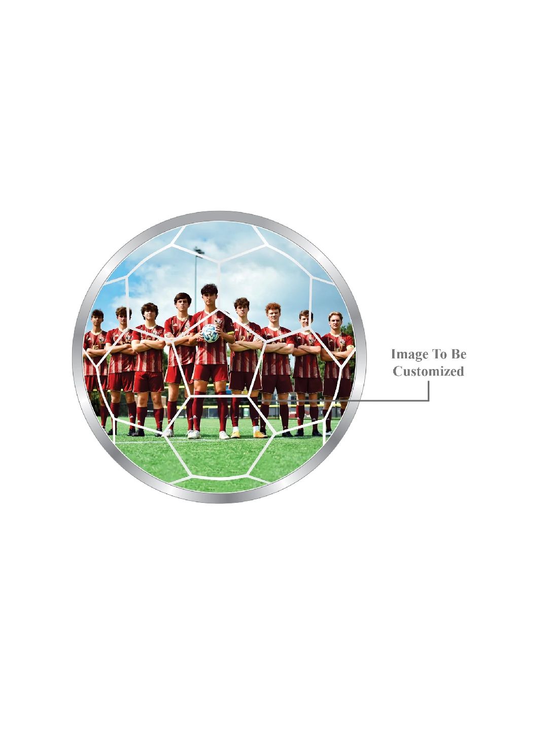 BIS Hallmarked Personalised Sports Silver Coin Best Gifting for Commemorating Winner Player's students 999 Pure