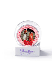 BIS Hallmarked Personalised 10g Silver 999 Coin in Glass Globe - Perfect Gift Newly Married Couple