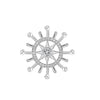 925 Sterling Silver Designer CZ Anchor Classic Design Shirts Lapel Pin Brooch Office Corporate Party Shirt Suit Blazer Brooch for Men and Boys