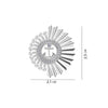 925 Sterling Silver CZ Anchor Designer Brooch for Men and Boys