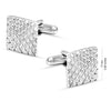 925 Sterling Silver Apex Square Cufflinks for Men