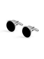 Onyx Round Men's Cufflinks