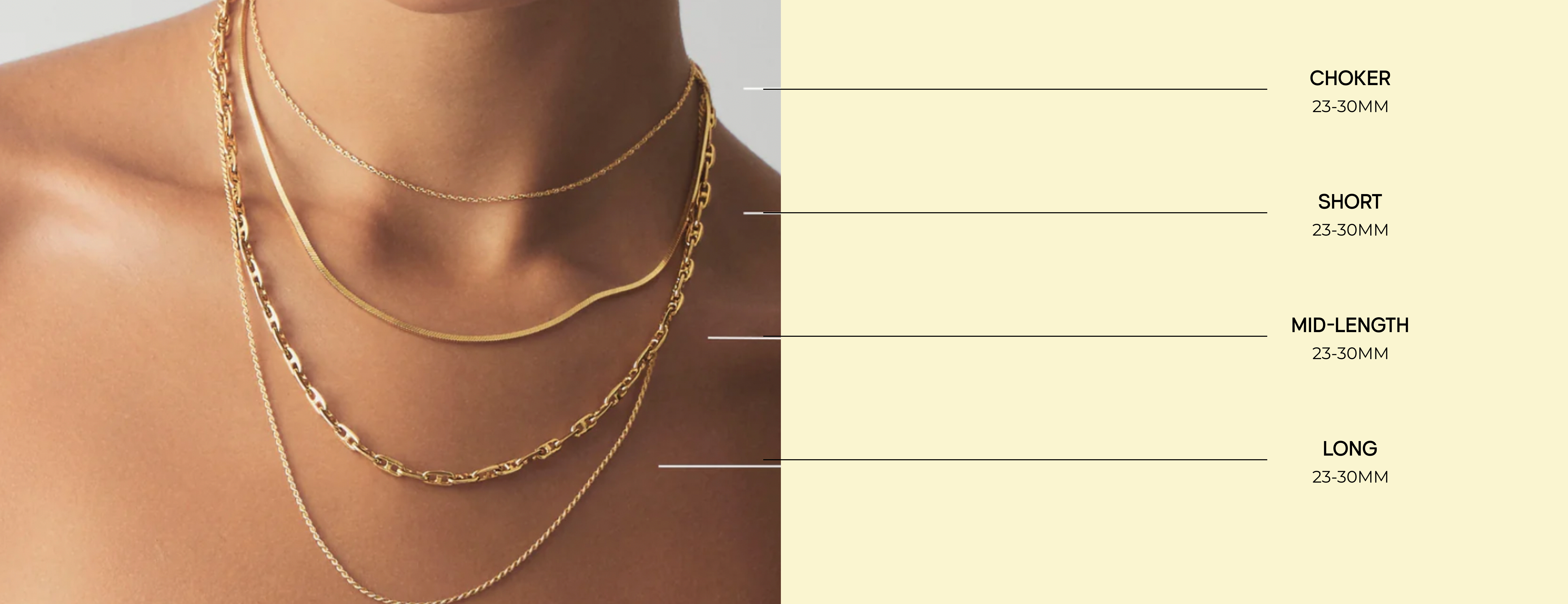 NECKLACE SIZE GUIDE