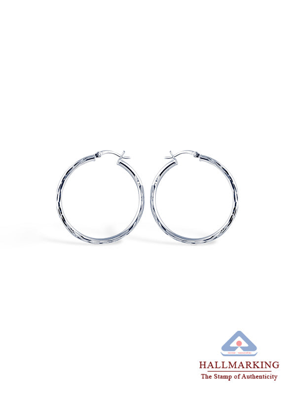 Diamond Cut Tube Hoops