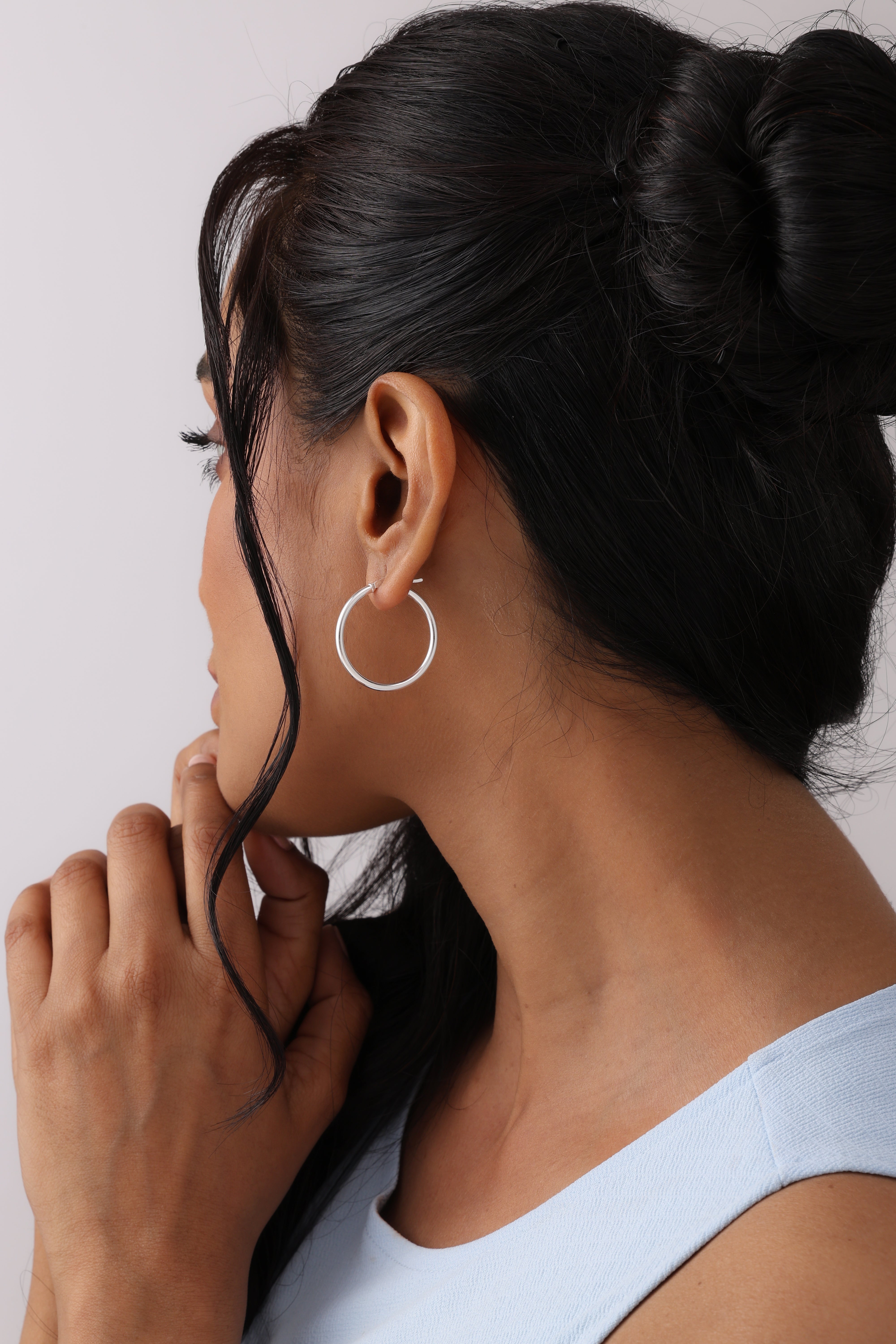 Italian Tube Click-Top Hoops 2.5mm