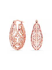 Rose Gold Click Hoop Earrings