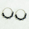 925 Sterling Silver Enamel Hoop Earrings for Women and Girls