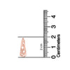 925 Sterling Silver 14K Rose-Gold Plated Filigree Star-Cut Hoop Earrings for Women Teen