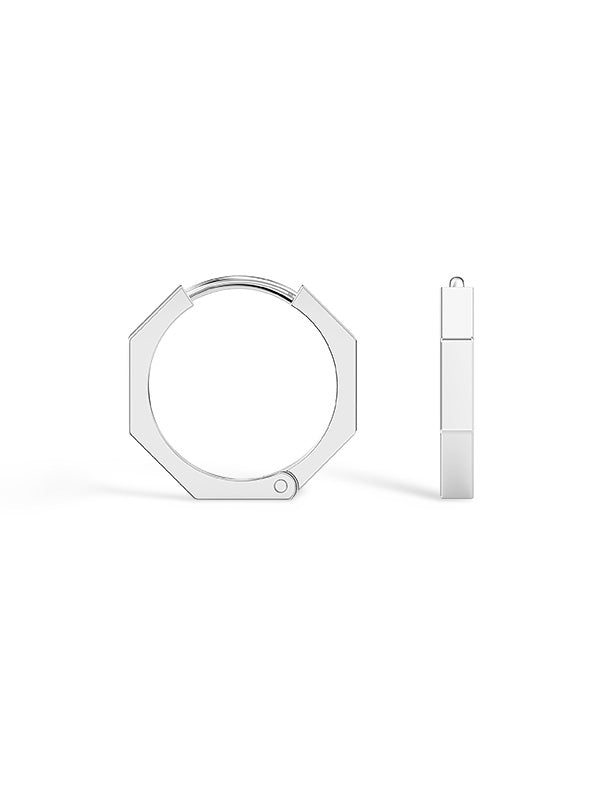 Rowan Chunky Cuff Men's Huggie Hoops