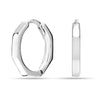 925 Sterling Silver Chunky Cuff Huggie Hoop Earring for Men