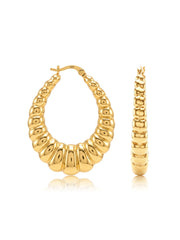 14K Gold Plated BellaShrimp Hoop Earrings