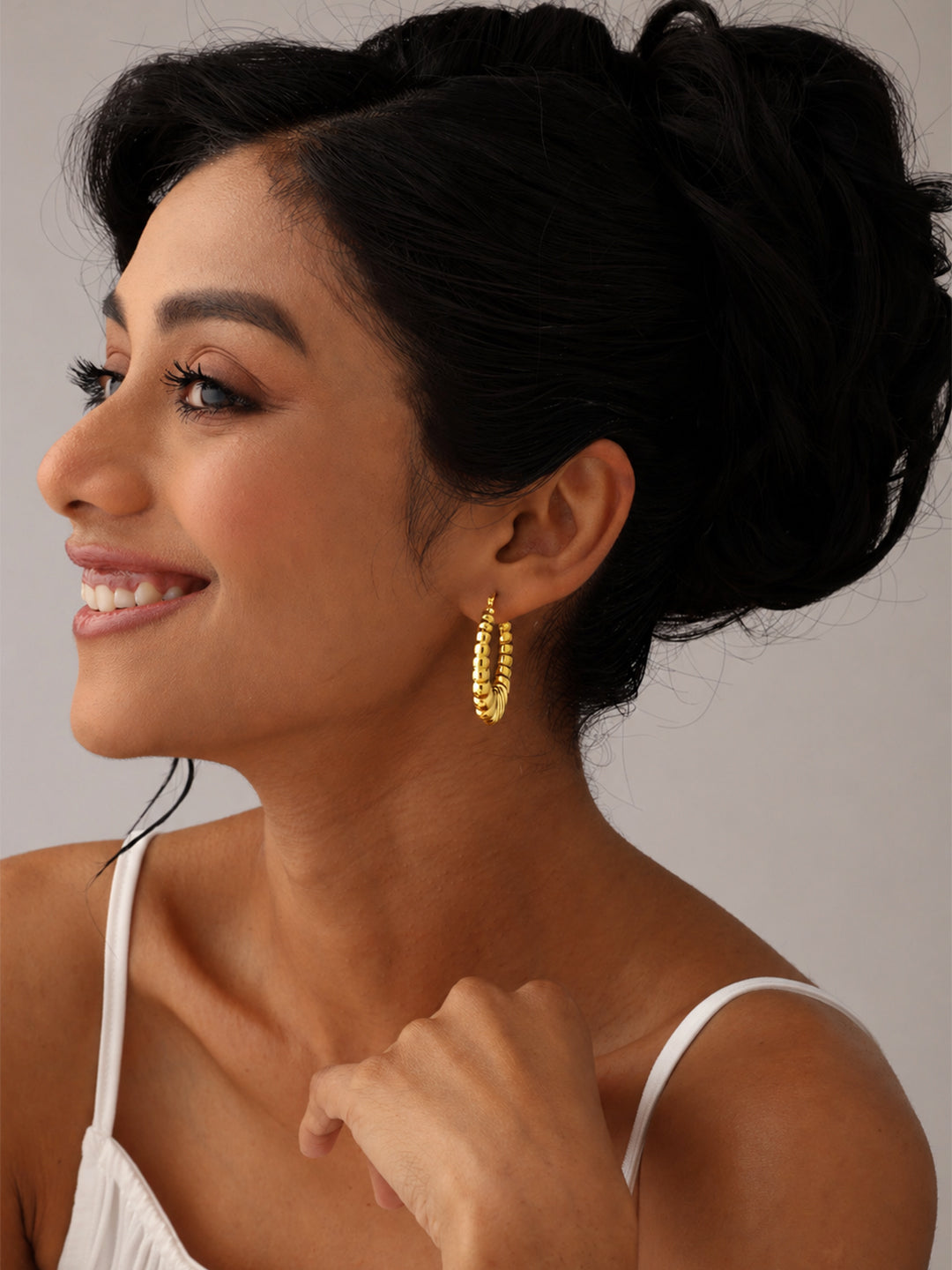14K Gold Plated BellaShrimp Hoop Earrings