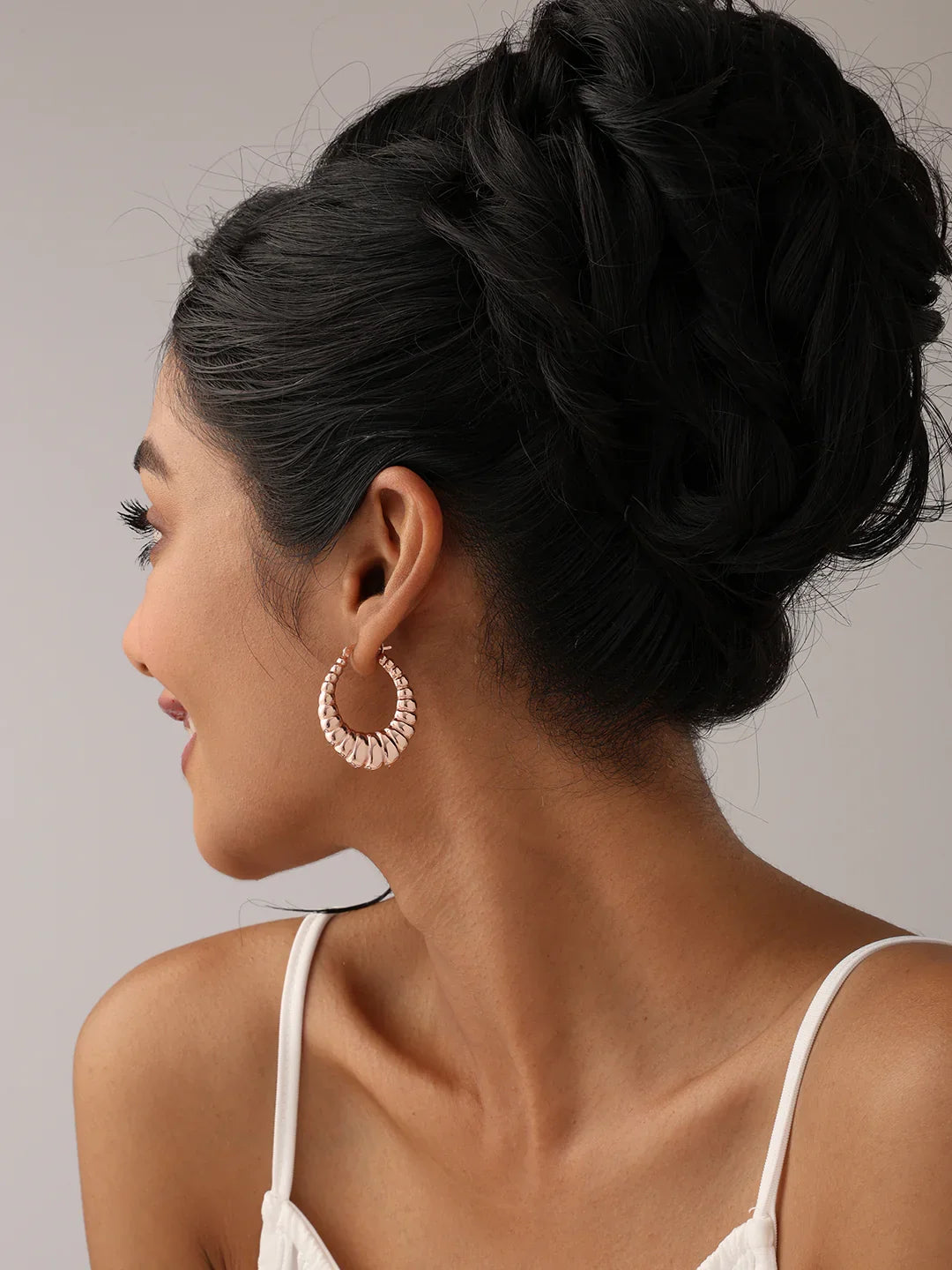 14K Rose-Gold Plated BellaShrimp Hoop Earrings