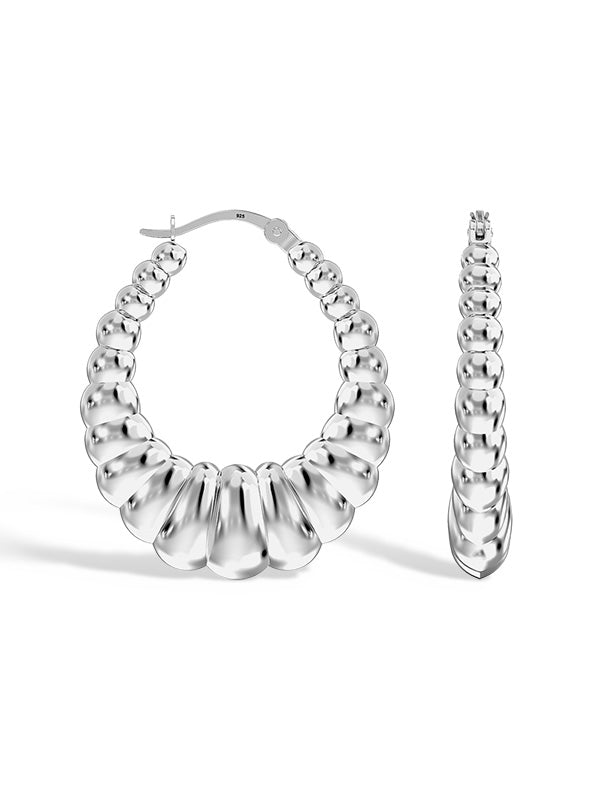 Oval Shrimp Click-Top Hoops