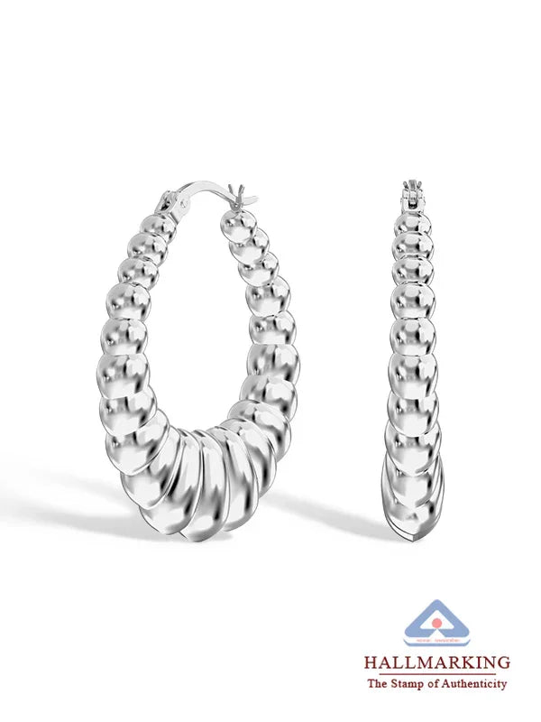 Oval Shrimp Click-Top Hoops