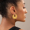 925 Sterling Silver Double Sided Filigree-Cut Hoops Earring for Women Teen