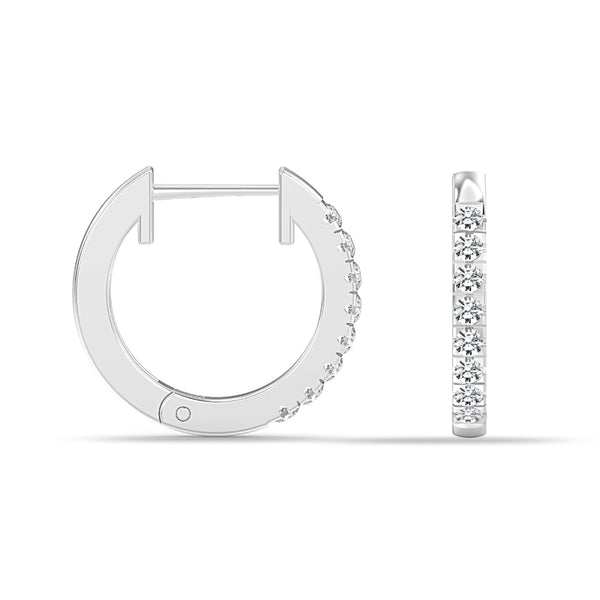 925 Sterling Silver CZ Small Hypoallergenic Chunky Huggies Hoop Earrings for Women Teen