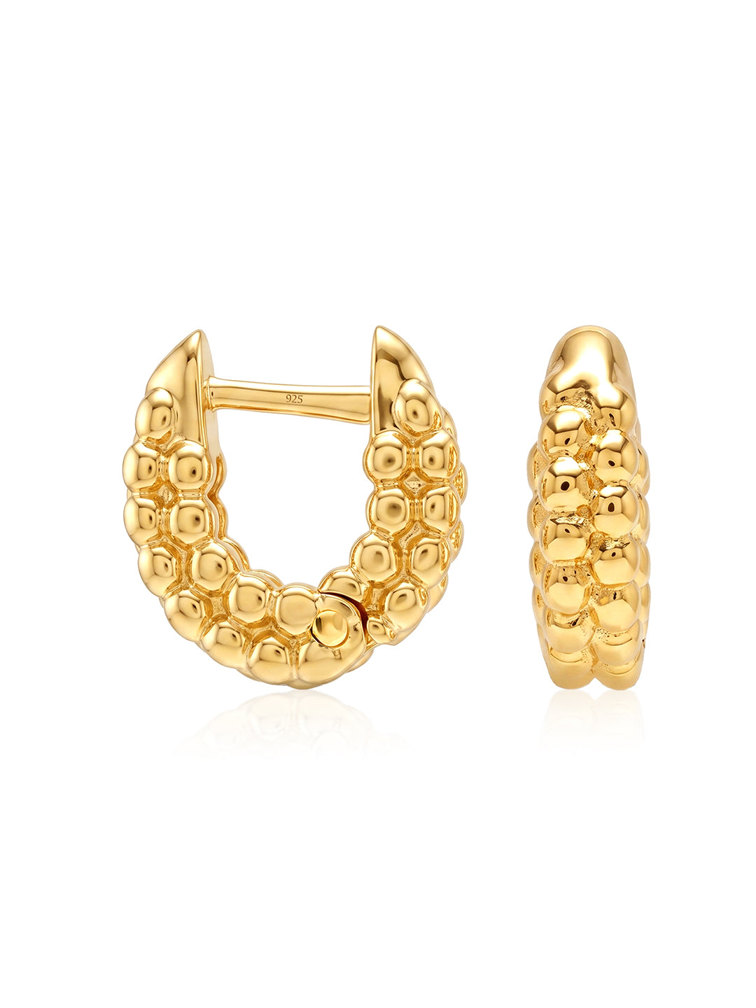 Gold Huggie Hoop Earrings