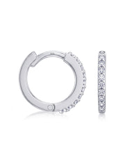 Aria CZ Mini Chunky Women's Huggie Earrings