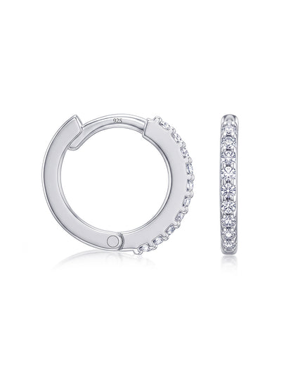 Aria CZ Mini Chunky Women's Huggie Earrings