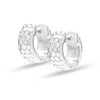 925 Sterling Silver Golf Ball Texture Huggie Hoop Earrings for Women Teen