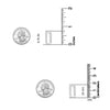 925 Sterling Silver Classic Huggie Hoop Earrings for Women Teen