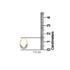 925 Sterling Silver Two-Tone Beaded Bohemian Bali Tribal Endless Hoop Earring for Teen Women 15mm