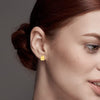 925 Sterling Silver Small Post Flat Huggie Hoop Earrings For Women