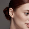 925 Sterling Silver Small Post Flat Huggie Hoop Earrings For Women