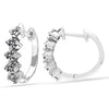925 Sterling Silver CZ Huggie Hoop Earrings for Women