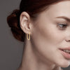 925 Sterling Silver Hypoallergenic U-Shape Hoop Earrings for Women