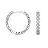925 Sterling Silver Multi CZ Round Small Huggie Hoop Earrings for Women and Teen