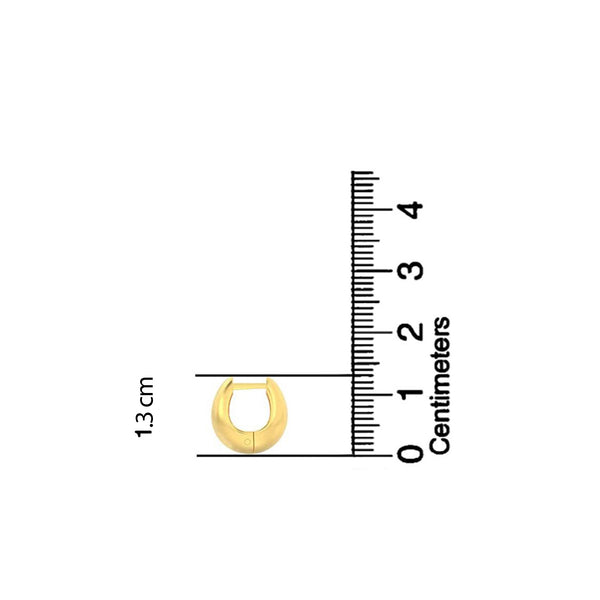 925 Sterling Silver 14K Gold-Plated SMALL Huggie Hoop Earrings for Women