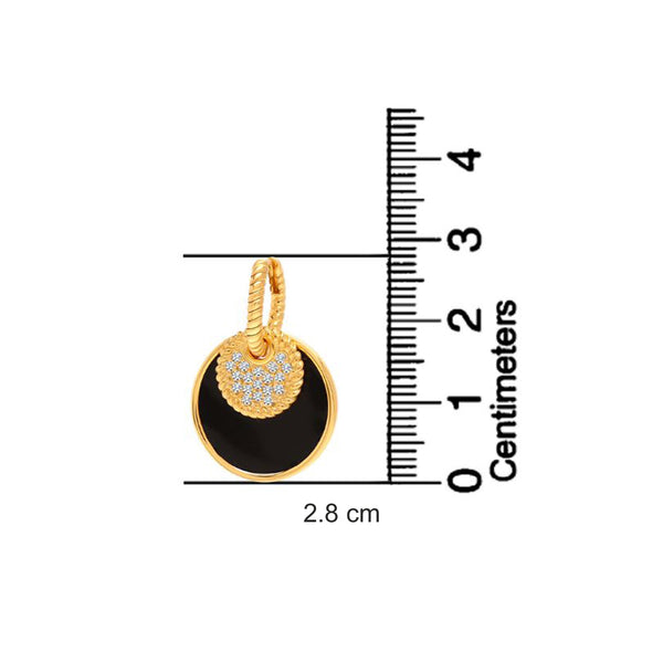 925 Sterling Silver 14K Gold Plated Cubic Zirconia Mother of Pearl Pave Convertible Drop Dangle Earrings for Women