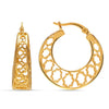 925 Sterling Silver Small Mesh Filigree Handmade Round Basket Weaven Hoop Earrings for Women Teen