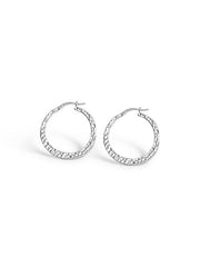 Handmade Textured Full-Circle Hoops
