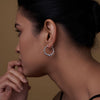 925 Sterling Silver Classic Beaded Round Hoop Earrings for Women Teen