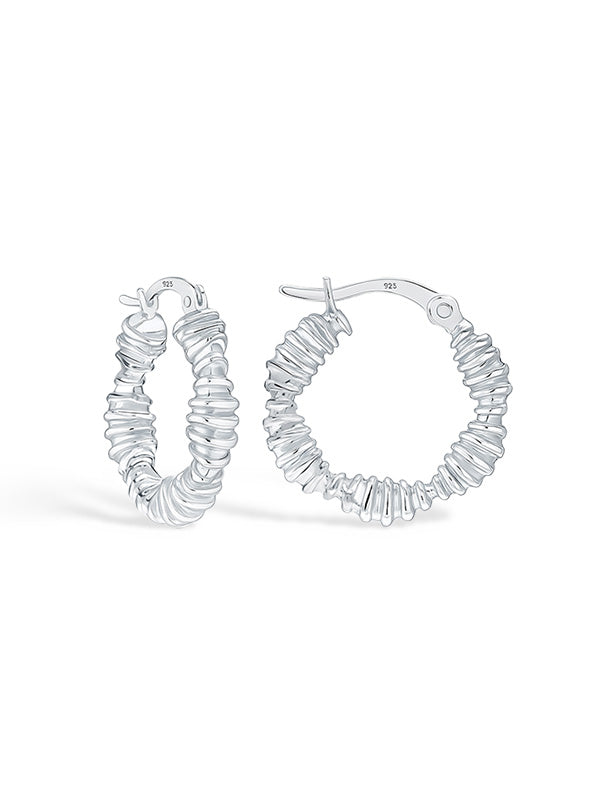 Charming Twisted Round Hoop Earrings