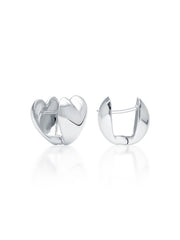 Amora Heart Hoop Earrings