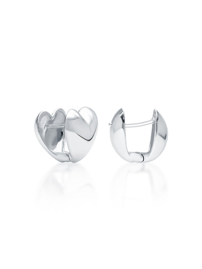 Amora Heart Hoop Earrings