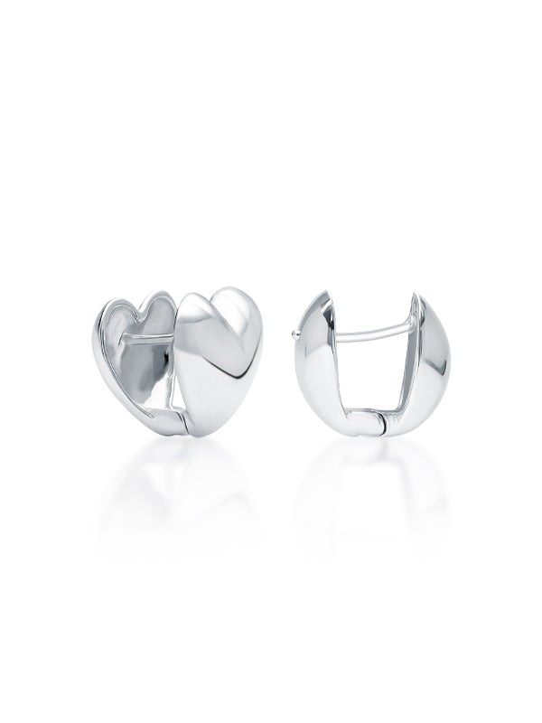 Amora Heart Hoop Earrings