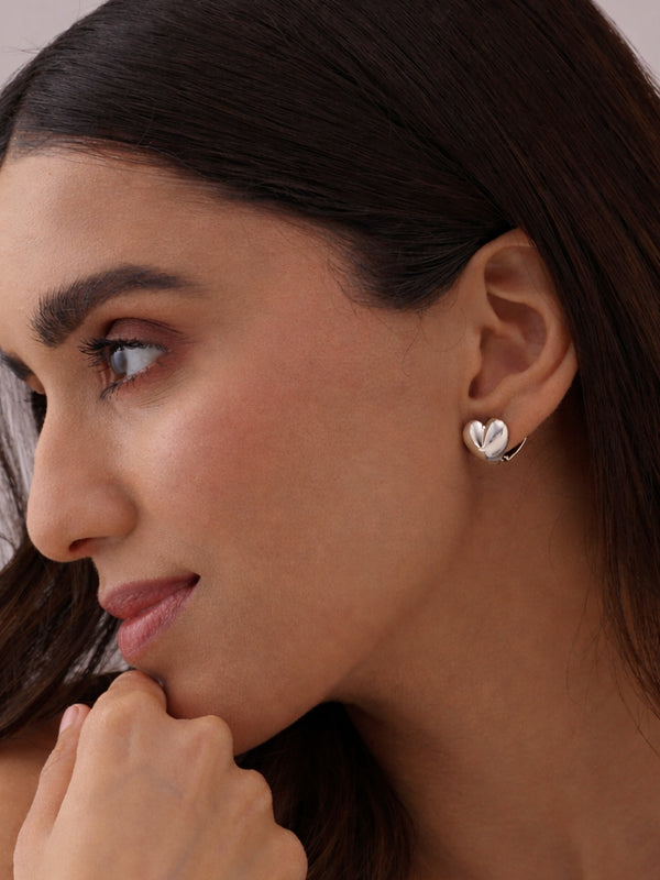 Amora Heart Hoop Earrings