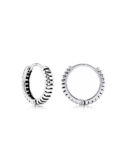 Antique Finish Huggie Earrings for Men