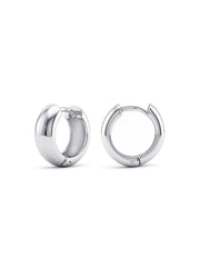 Men’s Silver Huggie Earrings