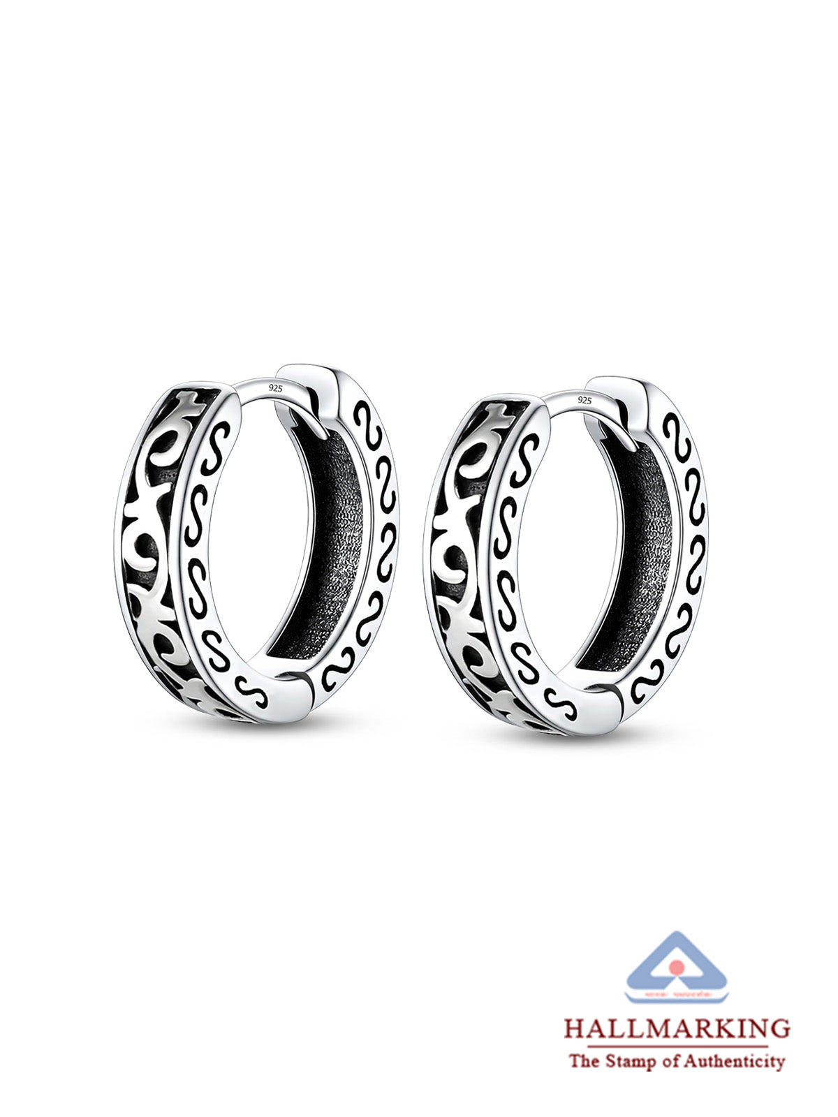 Antique Heritage Huggie Earrings